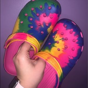 Classic Tie Dye Crocs
